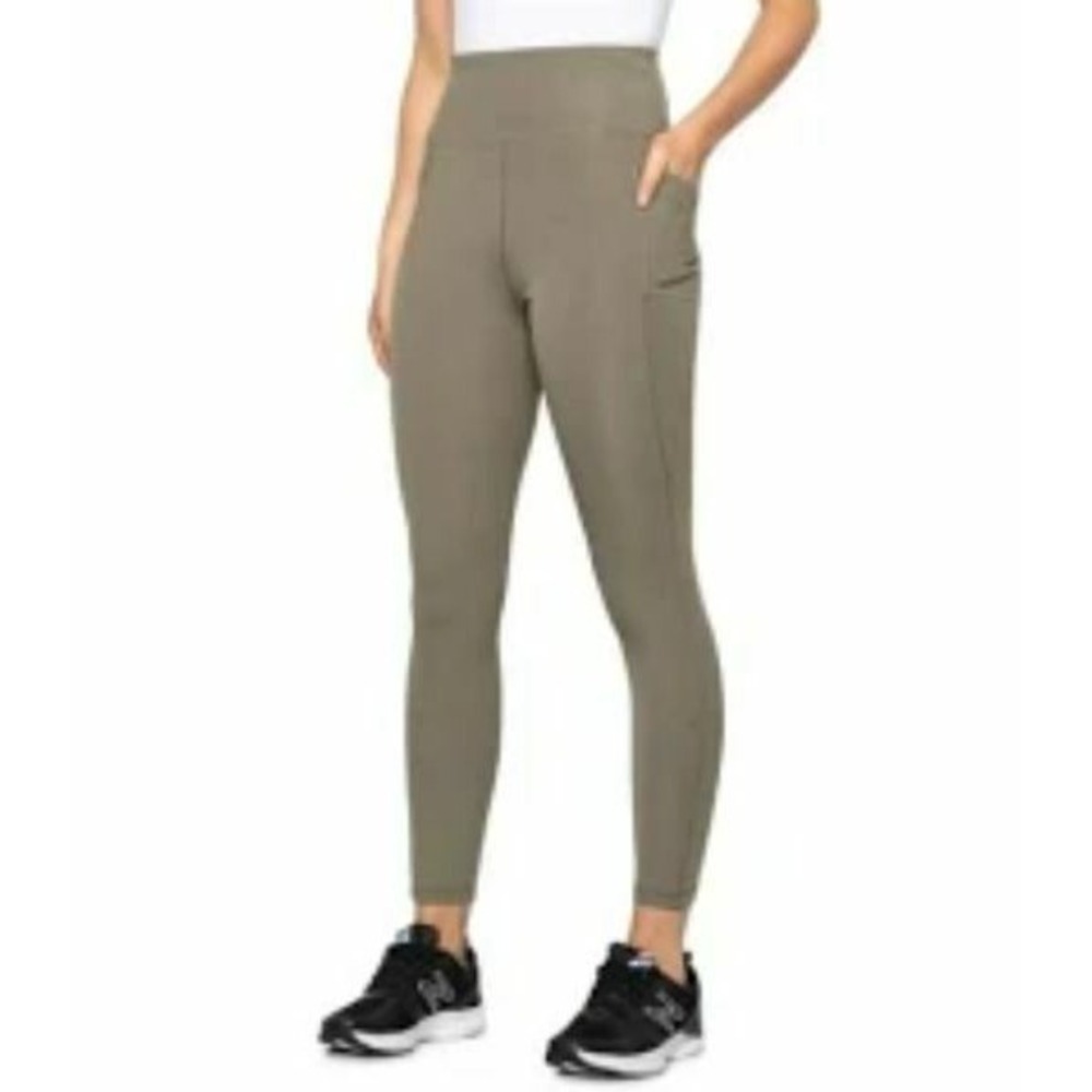 X by Gottex Lab Inter-Luxe Leggings Olive Green Rib XS XGT-BH2055C